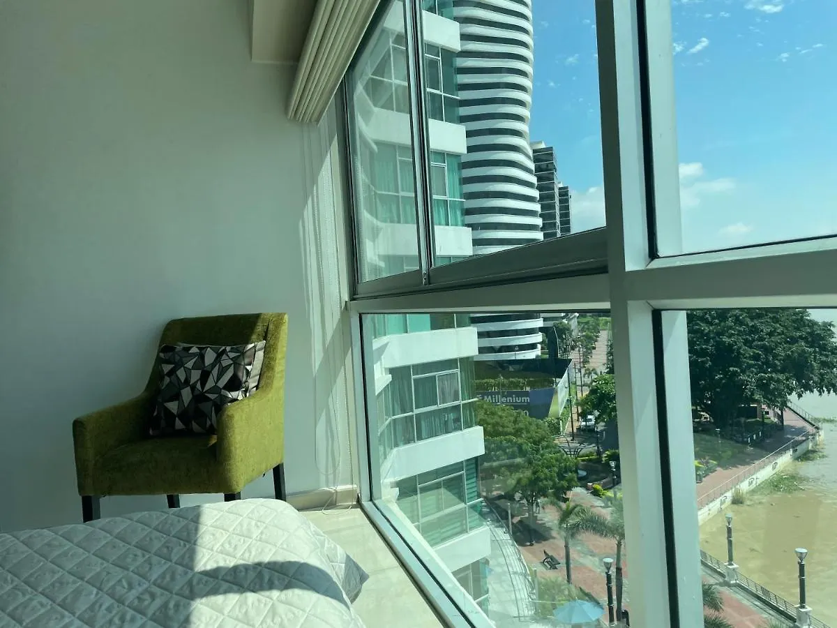 شقة Suite Riverfront 2 Puerto Santana Vista Al Rio , Parqueo Free En Santanapark جواياكيل